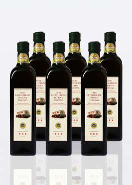 6 bouteilles d’huile d’olive extra vierge BIO IGP Toscane
