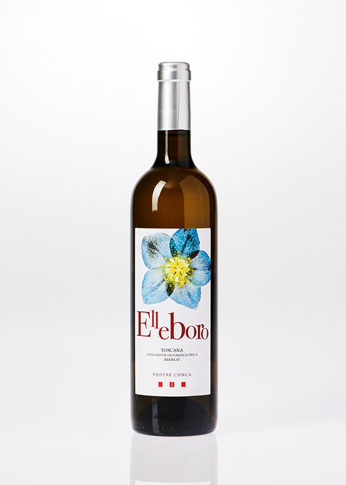 Bottiglia di vino bianco Elleboro da 0,75 litri